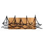 Wallity Ships In The Sea - Accesorio decorativo de pared de madera y metal